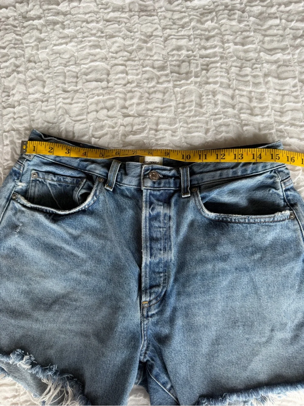 Citizens of Humanity Annabelle Long Shorts Bristol Wash Button Fly 29